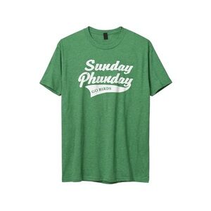 District Perfect Tri Sunday Phunday Go Birds Graphic Size L Green NFL Philly
